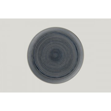 Flat coupe plate round grey...