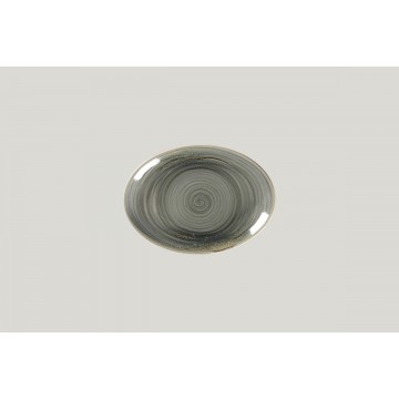 Dish oval grey porcelain 21...