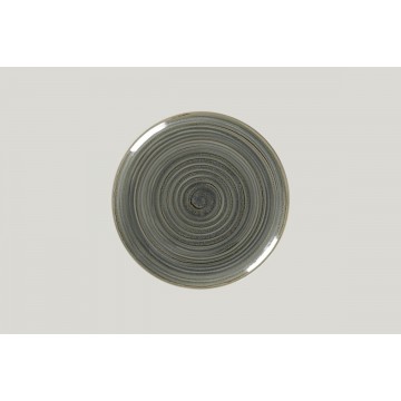 Flat coupe plate round grey...