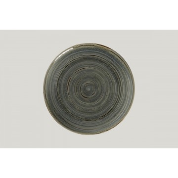 Flat coupe plate round grey...