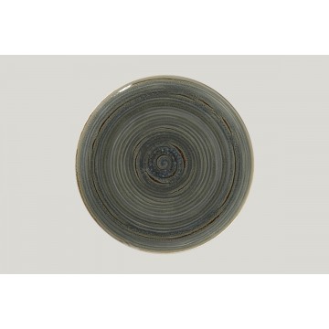 Flat coupe plate round grey...