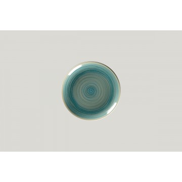 Flat coupe plate round blue...