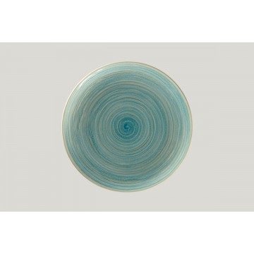 Flat coupe plate round blue...