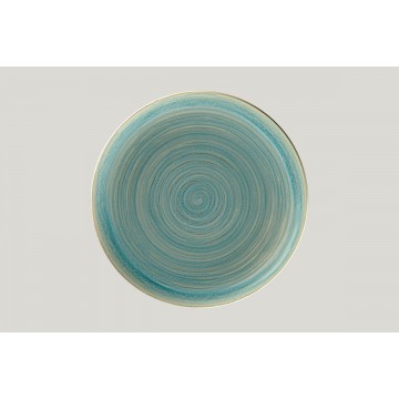 Flat coupe plate round blue...