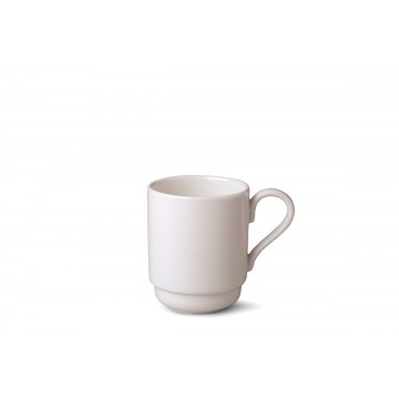 Mug round ivory porcelain...