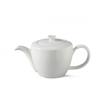 Teapot round ivory...