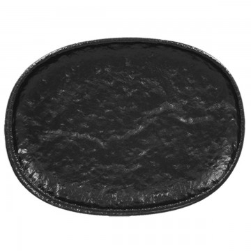 PLAT COUPE OVALE 25X18.5 NOIR