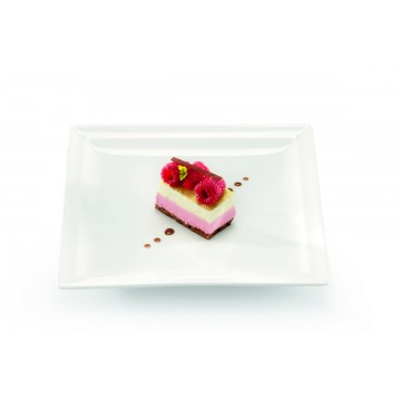 Dinner plate square ivory...