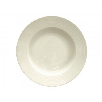 Soup plate round ivory...