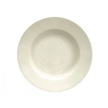 Soup plate round ivory...