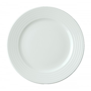 Dinner plate round ivory...
