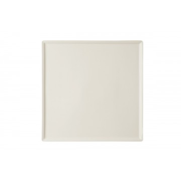 Dinner plate square ivory...