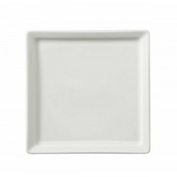 Dinner plate square ivory...