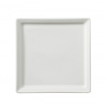 Dinner plate square ivory...