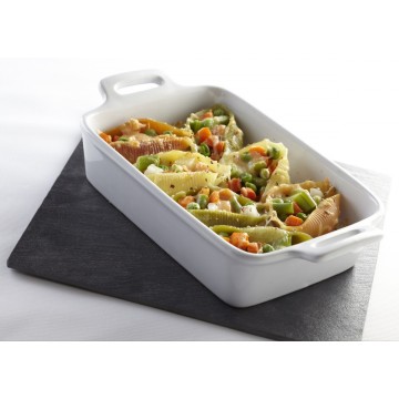 Dish rectangular white...