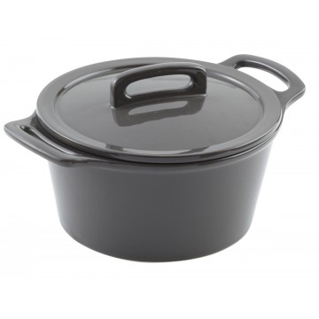 Casserole pot round grey...