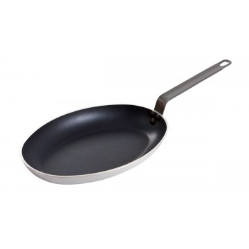 Frying pan oval aluminium 5...