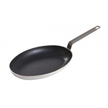 Frying pan oval aluminium 5...
