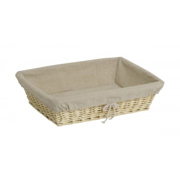 Basket rectangular beige...