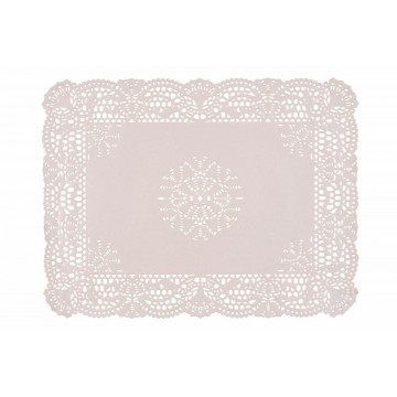Doily rectangular white...