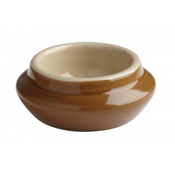 Butter dish round brown...