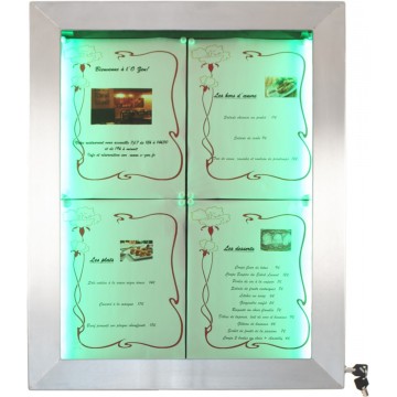 Light-up menu holder...