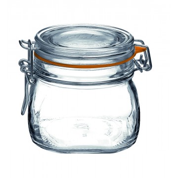 Jar with airtight lid round...