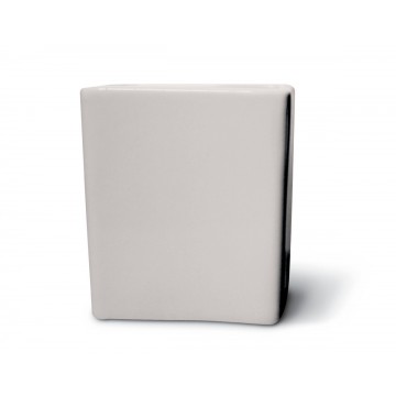 Dish square ivory porcelain...