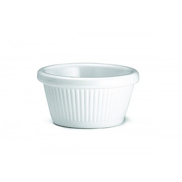 Ramekin round white plastic...