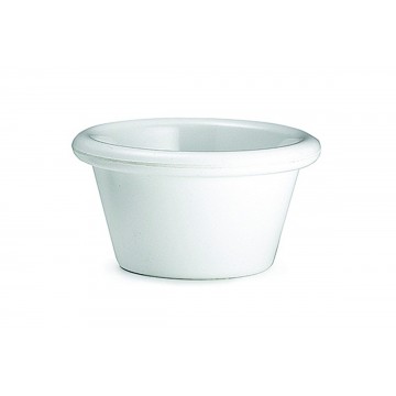 Ramekin round white plastic...