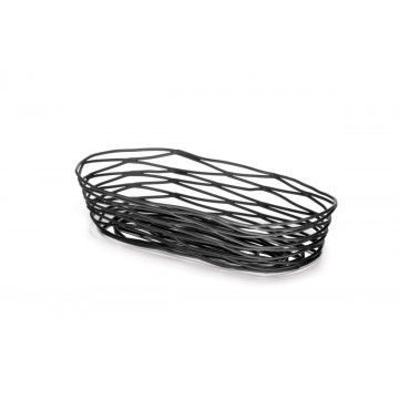 Basket oval black 23x10x5...