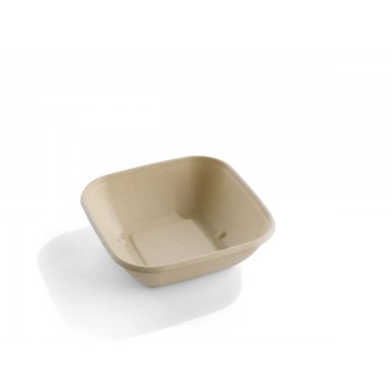 Salad bowl square beige...