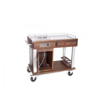 Flambé trolley chestnut...