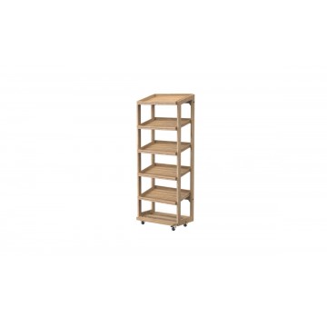 Shelf oak 57.4x40x145.9 cm...
