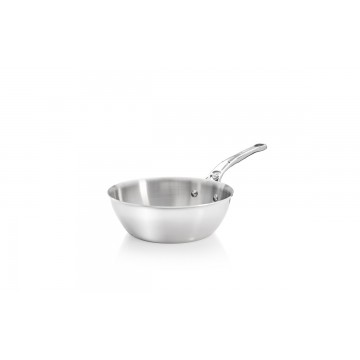 Curved sauté pan stainless...