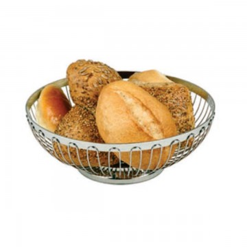 CORBEILLE RONDE FIL INOX...