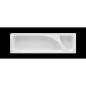 PLAT DIVISÉ GN2/4 BLANC ZAMMA