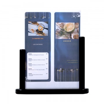 PORTE AFFICH TABLE  A5 NOIR