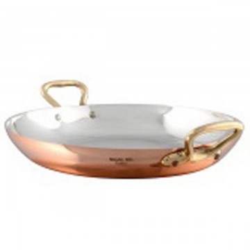 PLAT CUIVRE D16 ANSE BRONZE...