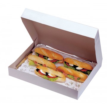 Tray rectangular white...