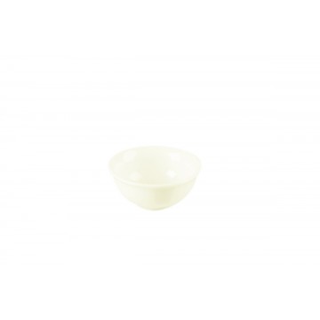 Dish round ivory porcelain...