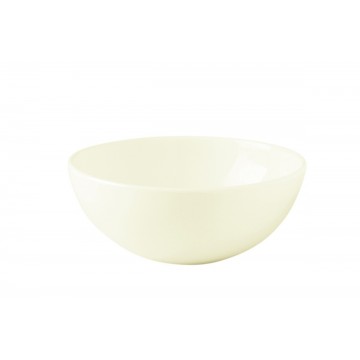 Bowl round ivory porcelain...