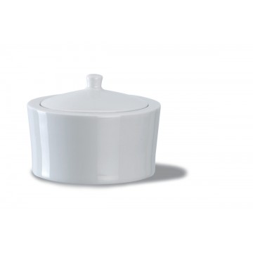Sugar bowl with lid round...