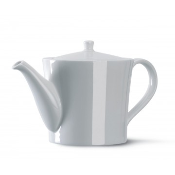 Teapot round ivory...